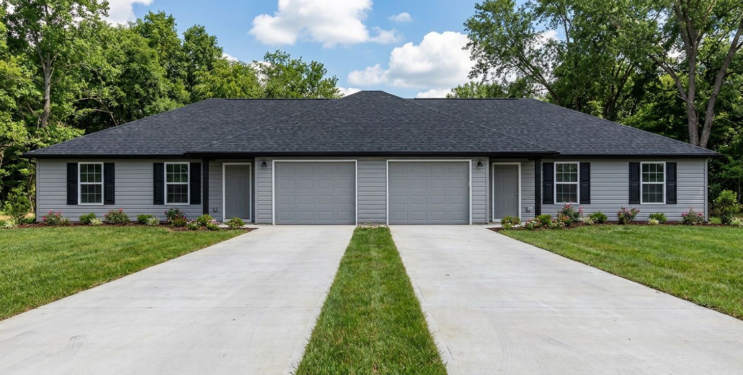J1313d, duplex with garage